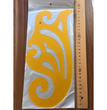 thước vẽ đường cong màu cam ứng dụng trong cắt may- size lớn